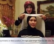 This video is about how to wear your hijab in a different style using 2 different colors