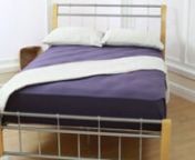Sweet Dreams Sandpiper Metal Bednhttp://www.furnitureexpressions.co.uk/beds/sandpiper-metalbeds.htmlnnProduct Description:nAvailable in Dark and Light woodnSlatted basenLeg supportnEasy to assemblennProduct Dimensions:nSingle99cm (W) x 211cm (D) Headboard 104cm nSmall Double129cm (W) x 211cm (D) Headboard 104cmnDouble144cm (W) x 211cm (D) Headboard 104cmnKing Size160cm (W) x 221cm (D) Headboard 104cm