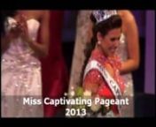 Welcome to CAPTIVATING® PAGEANTS! Independently created and produced by STUDIO RM, LLC. We host our pageant every summer.Watch our MISS CAPTIVATING - Jackie Green compete in each phase of competition.We have been featured on MTV&#39;s MADE four times. You can compete in four divisions Jr. Teen 11-13yrs / Teen 14-18yrs / Miss 19-28yrs / Ms. 25 &amp; 45yrs. Come Join us and get all the info at captivatingpageants.com. This video shows our event last year. Open to girls all across the US. Come Exp
