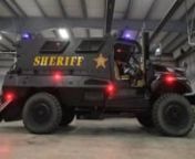 The Wood County Sheriff&#39;s Office&#39;s new MRAP (Mine-Resistant Ambush Protected) vehicle, to be used by the Wood County Special Response Team (SRT). The armored vehicle, formerly used as a communications vehicle by the U.S. Army in Afghanistan, is on loan to the Sheriff&#39;s Office at no charge, and is replacing a former SRT vehicle from 1983. All monies used to retrofit the vehicle for the SRT came out of the the drug fund.