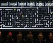 https://vimeo.com/tacitnPerformed by Tacit Group Feb. 8th 2014 @Samsung ECC Hall, Seoul nn“Six Pacmen” is a work of art made by utilizing Pacman, the video game which was released in 1980, and Six Pianos of Steve Reich, which was composed in 1973. Performers need to collect items provided, by steering each given packman. One level is complete once 6 performers collect all the items, thereby going to the next measure of the piece. In some levels (or measures) appears a ghost that disturbs the