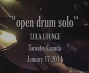 Recorded LIVE at Lula Lounge ( http://www.lula.ca ) on January 17, 2014 nnToronto based drummer, Max Senitt, has been playing music for longer than he can remember. He started in his crib, kicking the side with a surprisingly steady pulse. By the age of seven, interest in