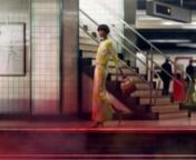 An imagined panoramic scene on a London Underground platform for 125 Magazine.nnPhotography &amp; Concept - Perry CurtiesnLocation Design &amp; Direction - DBOXnArt Direction - Rob CranenSound Design - Nick RobertsnAnimation - SwhypenStyling - Georgina HodsonnMakeup - Florrie WhitenHair - Maarit NiemelanModels - Adina Forzis at IMG and Nadia Giramata at Elite