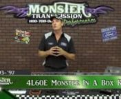 Curt goes over Monster Transmission&#39;s Monster in A Box Rebuild Kit for a 4L60E Transmission for years 93-97. He covers all that is included in the Mega HD kit.nnOrder a