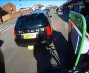 Tuesday 2nd April 2013, walked out of the shop to see Taxi using the pavement as a road.nnReg No. LN08 0TK