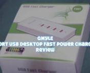 Review for GMYLE&#39;s 4-port USB charger.