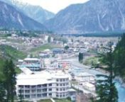 A short view of Kalam City, Swat Valley, K.P.K. Pakistan.