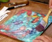 In this introduction to working with encaustic paint you&#39;ll learn how to lay down the wax without air bubbles and get a smooth finish, as well as how to add some texture.