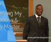 This sermon series will teach all in attendance to begin to appreciate the genius of God’s created marriage, how to be mindful in selection, the creation of satanic safeguards, and how to overcome common barriers that hinder our success.nnNow you can listen to Minister Kevin D. Jones, Sr sermons at anytime from anywhere! Podcasting is a free and simple way to receive and listen to messages from Pembroke Park Church of Christ every week. Subscribe to our podcast and a new audio file will downlo