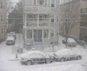 I pointed my camera out my window for the blizzard of 2013, called by some NEMO. I started the timelapse at 2PM, shortly after the first snow started falling, and stopped it thirty hours later, once the sun had set and the bulk of the cleanup was done. The camera took a photo every minute, which (at 30fps) means you&#39;re seeing an hour every two seconds.nnApologies for the slight discontinuities — I had to unmount the camera from the tripod to swap batteries every six hours or so. I started wit