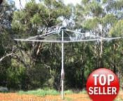 Austral Super 5 Rotary Clothesline - Great Fixed Rotary Clothes Line! Call 1300 798 779, or visit online at http://www.lifestyleclotheslines.com.au/austral-super-rotary-hoist-5/nnTop Selling Clothesline! Great Replacement Model or for Your New HomenIf you have lots of washing to do and want a permanent fixed rotary, this is the best fixed clothesline solution available.nnWhy this is a top selling clothesline:nnLots of drying space nLarger line spacing means clothes dry fasternInstall once and fo