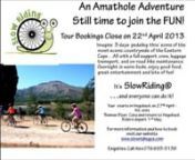 http://www.hogsbackinfo.co,za/eventsnSLOW RIDING® – AN AMATHOLA ADVENTURE.nA leisurely bicycle ride through the beautiful countryside of the Eastern Cape.nDay 1 - Sunday 28th April nHogsback to Thomas River - 83kmn We began our adventure with a short climb ,as we followed the dirt track and watched the sun break through the early morning mist and paint gold str
