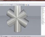 In this Rhino 5 tutorial, learn how to model a smooth intersection between multiple pipe surfaces.nnwww.Rhino3D.com