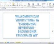 Videotutorial Forderungsbewertung 5a Bildung PWB from pwb