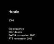 Title sequence for BBC drama series Hustle.nNominated for Bafta, Emmy and RTS awards.nBerger &amp; Wyse for Kudos/BBC ©2004