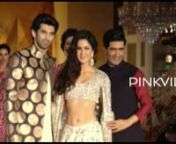 Katrina Kaif and Aditya Roy Kapur - The Fitoor couple are seen here walking the ramp for designer Manish Malhotra. The lead stars of the Abhishek Kapoor movie are busy with the promotions these days. Here they are slaying the ramp walk in traditional Manish Malhotra outfits. Katrina is seen sporting a gorgeous Lehenga, which she is carrying with her usual style and grace. nManish spoke about his gorgeous show stoppers saying,