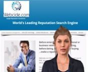 How to Remove Negative, False, and Defamatory Content Online http://www.webcide.com/#!maintaining-a-clean-online-reputation-/c17wb About Webcide.com Online Reputation Management http://www.webcide.com/ Webcide.com offers online reputation management tools that provide control of the customer’s brand in search engines. Webcide.com began with a simple vision: The vision of a world in which everyone, from businesses and brands to celebrities and private figures, have a say in how they are portray