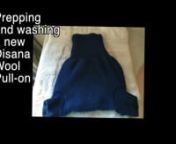 How to wash and prepare a Disana merino wool diaper cover