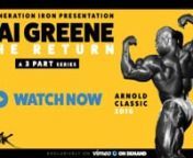 Kai Greene is one of bodybuilding&#39;s top athletes, labeled by the fans as -