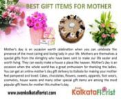 Avon Kolkata Florist celebrates the spirit of motherhood and is in the city to help you make your mother happy and glad with the best gifts on mother’s day. Mothers are the first guide and companion for any person. She is the lady who loves you selflessly and unconditionally. You can get wonderful gift items to make her feel special. It will be a really nice gesture to send flowers to Kolkata when you are in a distant city. Cakes, chocolates, sweets, apparels, soft toys, foot wears, cosmetics