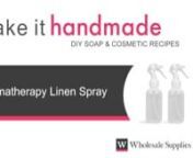 Linen Sprays can be used on clothing, towels and bed linens to add a calming and comforting scent. In this video, we demonstrate and teach how to make our Aromatherapy Linen Spray Recipe, which combines vanilla water essential hydrosol, lavender essential oil, peppermint essential oil and other ingredients. When using linen sprays, always make sure to test your linen spray on a small piece of fabric before spaying a large area to ensure compatibility with your chosen fabric.nn