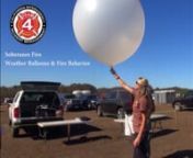 Watch and learn how Incident Meteorologists (IMETs) and Fire Behavior Analysts (FBANs) use the data collected from launching weather balloons to help fire managers adjust strategy and tactics in order to increase the probability of success while fighting wildfires. nnA weather or sounding balloon is a balloon (specifically a type of high altitude balloon) which carries instruments aloft to send back information on atmospheric pressure, temperature, humidity and wind speed by means of a small, ex