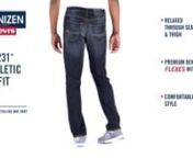 Relaxed through seat &amp; thighnPremium denim flexes with younComfortable style nSlim from knee to ankle