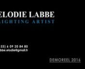 Hello,nMy name is Elodie Labbe, I&#39;m a french lighting TD currently working as a lighting TD on