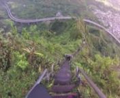 The Stairway to Heaven is approximately 4000 steps to 2800 feet above sea level. As the hike is illegal, we had to start before the guard gets to his post. Journey through the dark into the clouds above paradise.