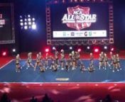 This is Midwest Cheer Elite&#39;s Medium Senior Level 5 team, Femme Feline, competing at the NCA National Championship cheerleading competition at the Kay Bailey Hutchison Convention Center in Dallas, TX on 2/28/15. They were in 15th place out of 19 teams with a score of 92.4 after Day 1.They are from West Chester, OH.