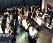 TIME WARNER CABLE NEWS WAS ON SITE THURSDAY NIGHT AS THE FUQUAY VARINA MIDDLE SCHOOL BAND CELEBRATED IT&#39;S 75TH ANNIVERSARY.THE BAND PLAYED A PIECE OF MUSIC SPECIFICALLY WRITTEN FOR THE MILESTONE EVENT. TYLER GRANT IS A MUSIC EDUCATION MAJOR AT THE UNIVERSITY OF ALABAMA.HE NOT ONLY COMPOSED THE SONG, TITLED EPIC VENTURE, BUT CONDUCTED THE STUDENTS AS WELL.GRANT SAYS HE FOUND INSPIRATION FOR THE MUSICAL SCORE FR0M ONE OF THE TOWN&#39;S FOUNDING FATHERS, WILLIAM FUQUAY, WHO IMMIGRATED FR0M EURO