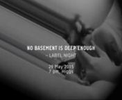 NO BASEMENT IS DEEP ENOUGH is a Belgo-Serbian nightmare for your cassette and record shelves, gassed-up by Milja Radovanovic (anti-design) and Ignace De bruyn (curating with a small c). Although the label is opposed to any form of CATEGORIZATION, the output mainly focuses on the &#39;weirdo&#39;, the &#39;outsider&#39;, the &#39;misfit&#39;, since these are the semantic prisoners of the false prophets of the cultural hegemony. Besides releasing more notorious skronk maestro&#39;s like e.g. Euronoise/performance art pioneer
