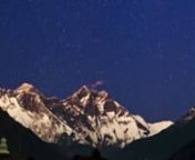 Stars above the roof of the world. Mt Everest and other Himalayan peaks in the World Heritage Sagarmatha National Park of Nepal appear in this nightscape timelapse clip. nLicense inquiries: babaktafreshi.com/contactnnPhoto collection (Nepal and Himalayas): www.dreamview.net/dv/new/search.asp?keyword=nepalnStunning night sky of Himalayas and Everest: www.dreamview.net/dv/new/search.asp?keyword=himal&amp;galleryList=NightSkynSoundtrack: Tibetan Incantations - Om Mani Padme Hum, by Simon Brown, Gen