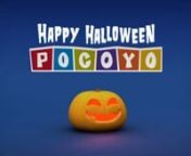 Pieza promocional de Pocoyo felicitando Halloween.