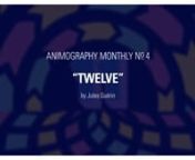 Animography Monthly is a monthly recurring animation project to explore the use of animated typefaces. With great pleasure, Jules Guérin accepted the invitation to work on the fourth issue, titled &#39;Twelve&#39;.nn
