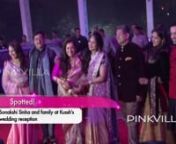 Sonakshi Sinha and family at Kussh's wedding reception from sonakshi sinha