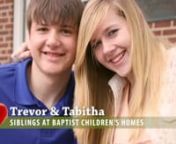 Listen to Baptist Children&#39;s Homes residents and siblings Trevor and Tabitha talk about the importance of the
