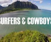 Join the journey of three professional surfers and three professional Bull Riders taking a step into each others&#39; worlds. They learn the similarities of their sports and share their struggles, hopes, faith and goals with one another... A Western meets Hawaiian life adventure. Surfing Cowboys Documentary.nnWhat a blessed filming trip we had for SURFER COWBOYS documentary in December 2014! Pro surfers Aaron Gold, Nathan Fletcher, Magno Oliveira Passos Derek Rabelo and pro bull riders: Thad Newell