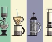 Your short, essential guide to the coolest coffee-making methods available.nBrewed with skill by the caring (and caffeinated) &amp;Orange Motion Design team. Happy brewing!n© &amp;Orange Motion Design 2015nnKorean (한글) version: https://vimeo.com/140537206nChinese (中文) version: https://vimeo.com/140537872nnP.S. For those inquiring about the brewing times: We intended to indicate the time from bean to cup. We consulted Stumptown&#39;s brew guide (and of course our own experience!) for the bre