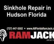 If you are looking for quality foundation repair and sinkhole remediation service in Hudson Florida then All Florida Ramjack is the One you can Trust.All Florida RamJack is locally owned and operated and offers the only lifetime warranty that is fully transferable for the life of you home and is backed by a National Warranty Trust account (not just a pretty piece of paper).No matter if you suspect a possible sinkhole or see noticeable cracks in your foundation our friendly Foundation Repair