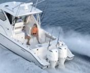 Pursuit 0S355 from outboard