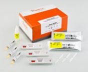 Simple CD2WB is an immunochromatographic test designed to detect, in human blood, IgA-type antibodies against human tissue transglutaminase (tTG), the main autoantigen recognized by the anti-endomysial antibodies, and antibodies against gliadins. Its use is particularly indicated in the case of pediatric patients (up to 16 years old).