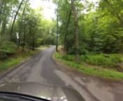 a cloudy, tree-lined ride through the posh country roads outside Danbury, CT, crossing the state border into North Salem, NY; featuring
