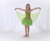 Young girls are sure to fall in love with our brand new line of adorable costumes. These exciting costumes are a collaboration between designers from all over the world. Each one was designed fresh from scratch, with special care going into each and every detail. nnThe Green Winged Fairy costume looks like something out of a grand fairy tale. Flying all around has never been this adorable! Features include:nn•Perfect for playing pretend, or even as an extra fancy Halloween costumen•D