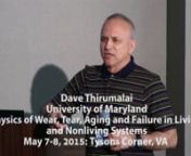 Dave Thirumalai, University of Maryland: Filtering Noise in a Biological Signaling Network, May 2015 from thirumalai