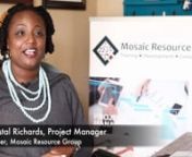 Crystal Richards is a certified Project Manager and owner of Mosaic Resource Group.nnUse the links below to see the rest of the interview.nnPart 1 - Introduction: https://vimeo.com/305614737nnPart 2 - Challenges and the Role of the PM: https://vimeo.com/305714519nnPart 3 - How to Deliver Bad News to a Client: https://vimeo.com/305714688nnPart 4 - PMP Certification and Launching a PM Business: https://vimeo.com/305714853nnPart 5 - One Thing Crystal Wish She&#39;d Known Before Starting Her Business: h