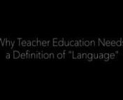 In this webinar, we will explore what I call a “missing piece” in language-teacher education: language. It sounds odd that prospective language teachers learn little to nothing about the nature of language, but an examination of teacher education programs reveals that this is the case. The result is that assumptions are made about both language and language acquisition that are not necessarily true, which in turn perpetuate myths and practices in the classroom. So join us as we show how a wo