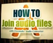 Learn how to merge several audio files with Freemake Audio Converter. Download the software here at freemake.com.nnDetailed guide: http://www.freemake.com/how_to/how_to_join_audio_files