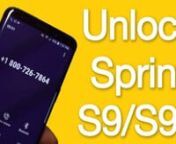Remotely Unlock Sprint Samsung Galaxy S9, 9 Plus, 8, 8 Plus, 7, 7 Edge or other modelshttps://store.unlockboot.com/unlock-samsung-phone/?service=7nnPermanent remote USB service to unlock Sprint Galaxy S9 Plus or S9 for any GSM and CDMA carrier in the world. All you need to do is to place an order and follow the easy steps to connect with one of our technicians. Your phone will be unlocked in 10-30 minutes after we connect with you.nnSteps to Unlock Sprint Samsung Galaxy S9 &amp; 9 Plus Remotel
