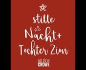 Celebrating this season with an Euro single – “Tochter Zion / Stille Nacht (Silent Night)” – Allison Crowe with Céline Sawchuk and a pair of traditional songs this Christmas eve. nnA Time for Tidingsnnhttps://allisoncrowe.bandcamp.com/album/a-time-for-tidingsnnCanada&#39;s amazing Allison Crowe (vocals, piano &amp; guitar), Vancouver Island-born, Newfoundland-nested singer-songwriter, pairs with exquisite cellist/vocalist Céline Sawchuk, born in Germany&#39;s Black Forest and now home on Sal